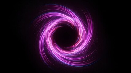 Wall Mural - Abstract purple light trails swirling into a dark center for cosmic effect
