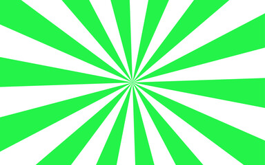 Canvas Print - abstract green and white radial sunburst background. central point, forming a dynamic, energetic vis