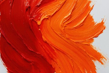 Wall Mural - a symphony of red hues on a white canvas