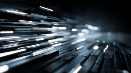 Wall Mural - neon light trail on elegance sleek futuristic abstract background glowing neon light on dark backgro