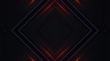 Wall Mural - This stock motion graphic video of Glowing Orange Triangle Grid   with gentle overlapping curves on seamless loops
