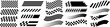 © thebeststocker - Racing stripes and checkered flags vector set. Dynamic black shapes for speed, automotive graphics, car decals, motorsport branding, and motion design themes. Vector EPS 10