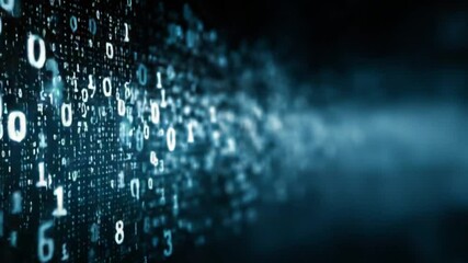 Binary code digital abstract background