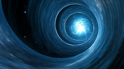 Wall Mural - Black Hole Blue Light