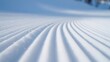 © Snap Halo - Fresh groomed snow ski slope perfect for skiing snowboarding winter sports travel