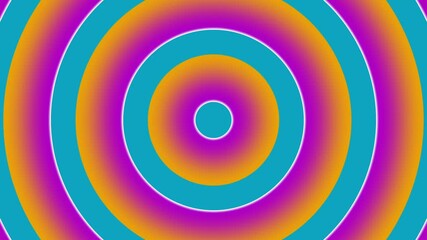 Wall Mural - colorful concentric gradient ring background loop