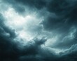 © Aleksandra - Dark, dramatic storm clouds in a turbulent sky with bright light breaking through, evoking a sense of power and tension