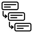 © andinur - flowchart workflow outline icon for task and step mapping process