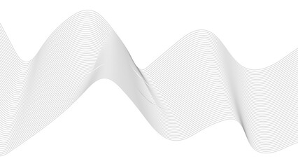 Wall Mural - abstract black lines wave curve motion on white background. abstract wavy line background, wavy patt