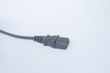 electric plug isolated on white