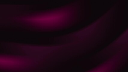 Wall Mural - Abstract background of smooth magenta gradient waves flowing over a dark backdrop