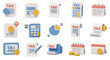 © Kevin - Financial Tax Calendar Business Accounting Payment Icons Transparent Background