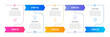 © fire - Vector infographic arrow template with 5 steps. Business growth and steps concept. Can be used for web design, timeline, diagram, chart, graph, business presentation.