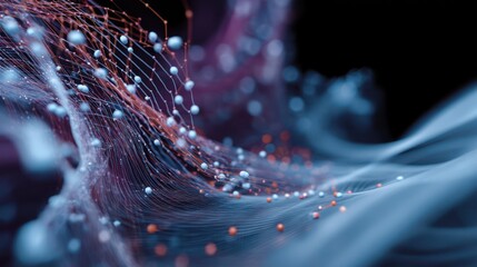 Wall Mural - data science and engineering abstraction, focusing on technology, processing, and intelligence.