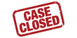 © tarek - Red case closed rubber stamp on white background illustration