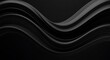 © Darshaan - Striking abstract design featuring smooth, dark, undulating waves in shades of black and gray.