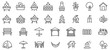 © hsa1 - Backyard Firepit & Outdoor Features Line Icons – Unique Vector Set for Landscaping, Patio Design, Camping & Garden Projects