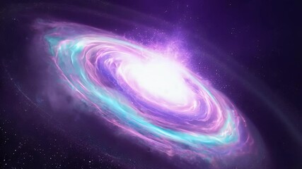Wall Mural - Glowing nebula swirls forming from a radiant space explosion, surrounded by drifting star dust