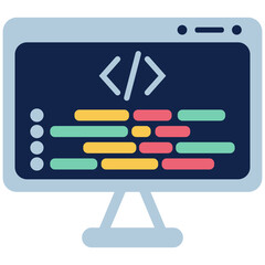 Computer Coding Illustration