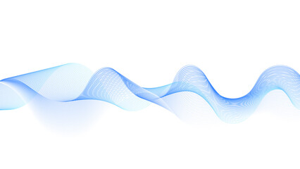 Wall Mural - digital art featuring a tranquil, wavy design. abstract, minimalist background with subtle blue.