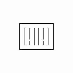 barcode scanner interface icon sign vector
