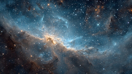 Wall Mural - The cosmos filled with countless stars