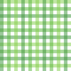 Wall Mural - gingham seamless pattern in green and white.checkered tartan plaid repeat pattern for christmas.geom