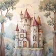 © RACHADA STORY - Whimsical castle amidst serene landscape.