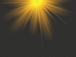 © Model it - Sunlight or Flare Light Isolated on Transparent Background