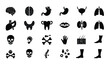 © MdRazaul - Human Anatomy Icons: Black Silhouette Glyphs, Medical Illustrations, Healthcare Symbols