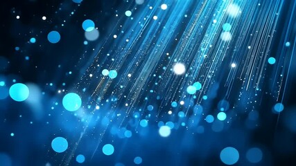 Abstract glowing blue lights effect