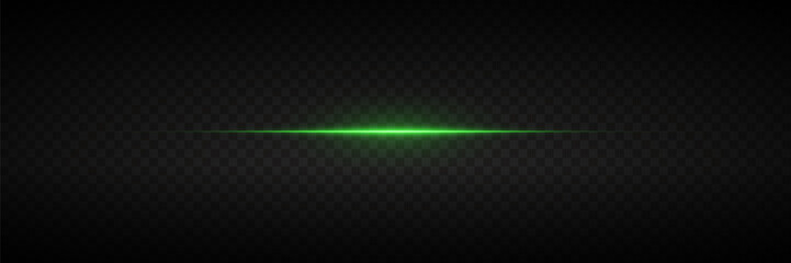Wall Mural - glowing horizontal lines of light, laser flash.