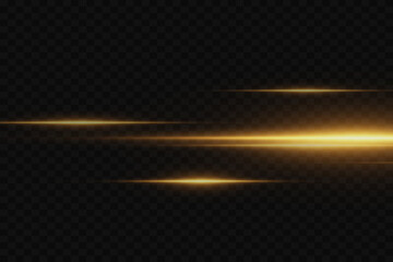 Wall Mural - glowing horizontal lines of light, laser flash.