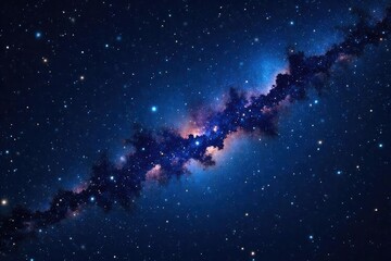 night sky filled with stars forming a celestial constellation, cosmic dust and nebulae visible perfe