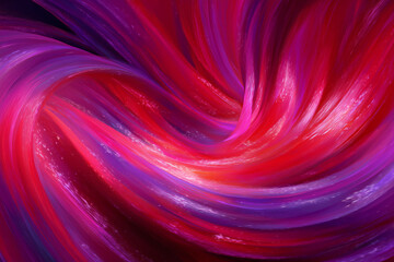 Wall Mural - vibrant abstract swirl of red, pink, and purple hues creating a dynamic and colorful flowing texture