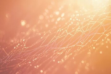 Dew-Kissed Web: A Glimmering Tapestry of Nature's Intricate Design, Light, and Bokeh