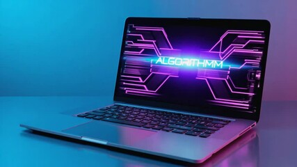 Algorithm on a laptop.