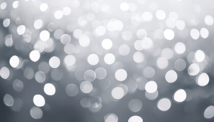 Wall Mural - abstract white and gray bokeh lights background with motion blur