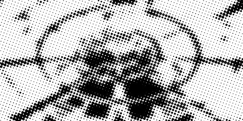 Wall Mural - White and black halftone dots pattern color gradient grunge texture background. Pop art comic sport style vector illustration dots. eps 10. modern.