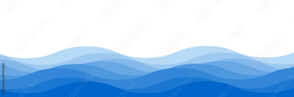 Abstract background water wave pattern. Sea or ocean waves layered ...