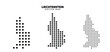 © ArtDawn - Set of Liechtenstein dotted map vector on white isolated