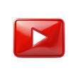 © Jahanzaib - Red Glossy Play Button Icon Media Stream Online Video Internet Social on transparent background