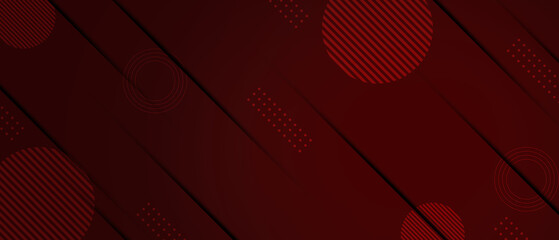 Canvas Print - modern red abstract background with lines art for business banner.