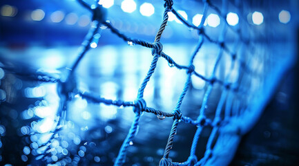abstract blue background with water