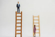© Rozifa - A man is on a ladder, while a woman is on a shorter ladder