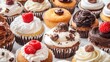 © Adawize - Assortment of Colorful Cupcakes with Various Frostings and Toppings