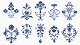 White And Blue Chinoiserie Style Florals