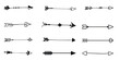© Rafay - Hand Drawn Decorative Arrow Vector Set – Boho Style Black Line Arrows Collection