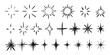 © Marharyta - Stars big set. Chalk textured kids freehand drawing shine twinkle. Crayon hand drawn child scribble spark. Pastel pencil childish decorative sparkling collection. Sketch vector illustration isolated