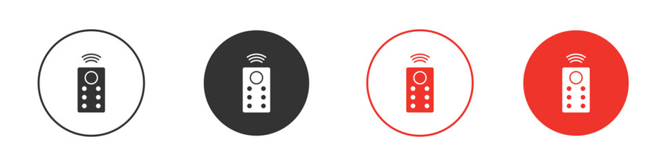 Remote control icon pack. Clipart Vector design